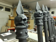 Load image into Gallery viewer, Faux Wrought Iron Fence Kit DELUXE SKULL