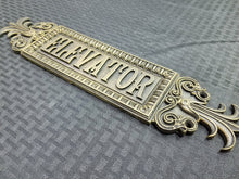 Load image into Gallery viewer, Combo 2 - Art Deco Stylized Elevator Sign and Call Button (Resin Replica)