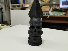 Load image into Gallery viewer, Skull Fence Finial for PVC pipe (resin)