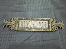 Load image into Gallery viewer, Vintage Stylized Elevator Sign (Resin)