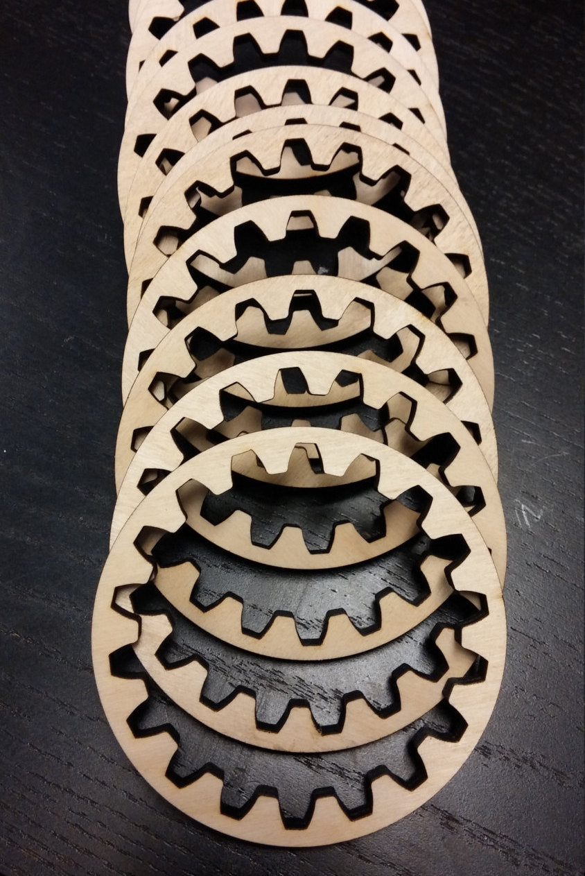 Wooden Interior Teeth Ring Gears - Steampunk