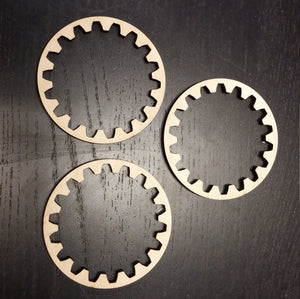 Wooden Interior Teeth Ring Gears - Steampunk